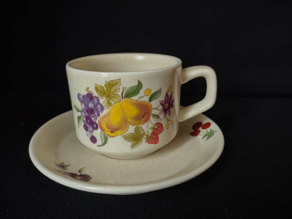 Vintage Lenox Tea Cup with Saucer Temper-Ware Summer Harvest (lot 1836)