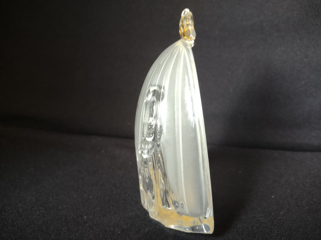 Mikasa Golden Stars Nativity Scene Glass 5" (lot 1581)