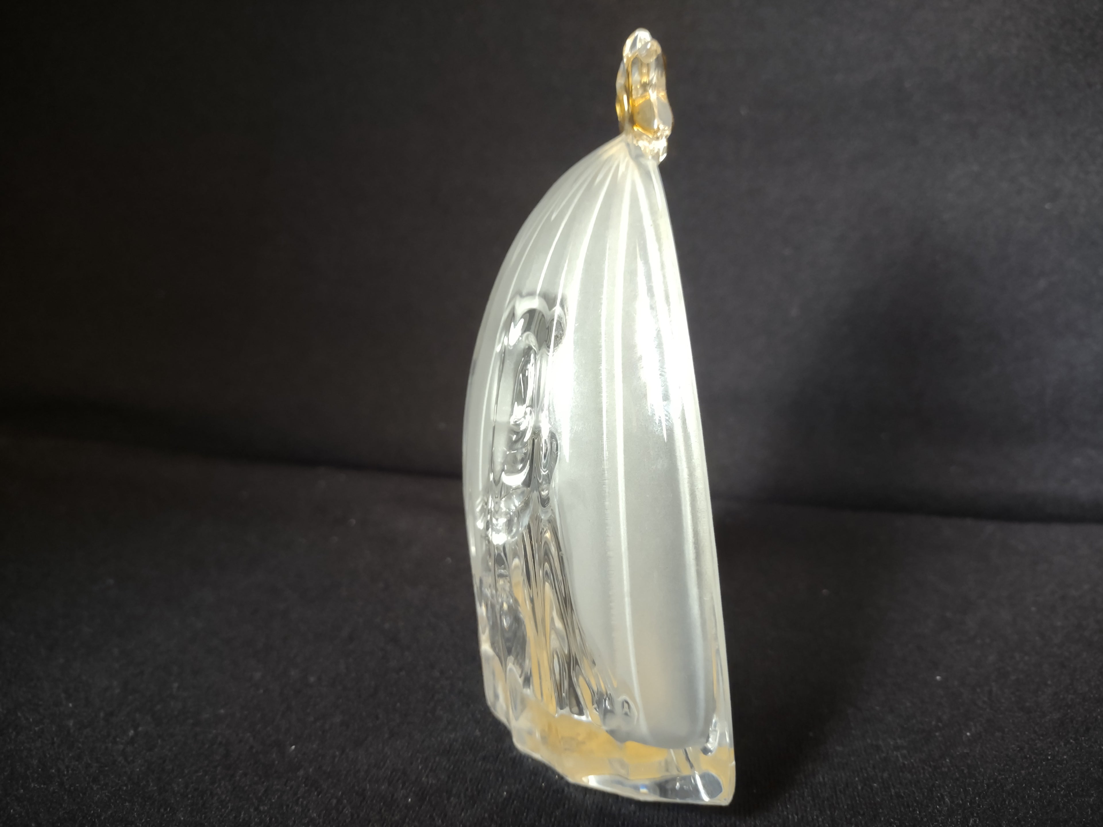 Mikasa Golden Stars Nativity Scene Glass 5" (lot 1581)