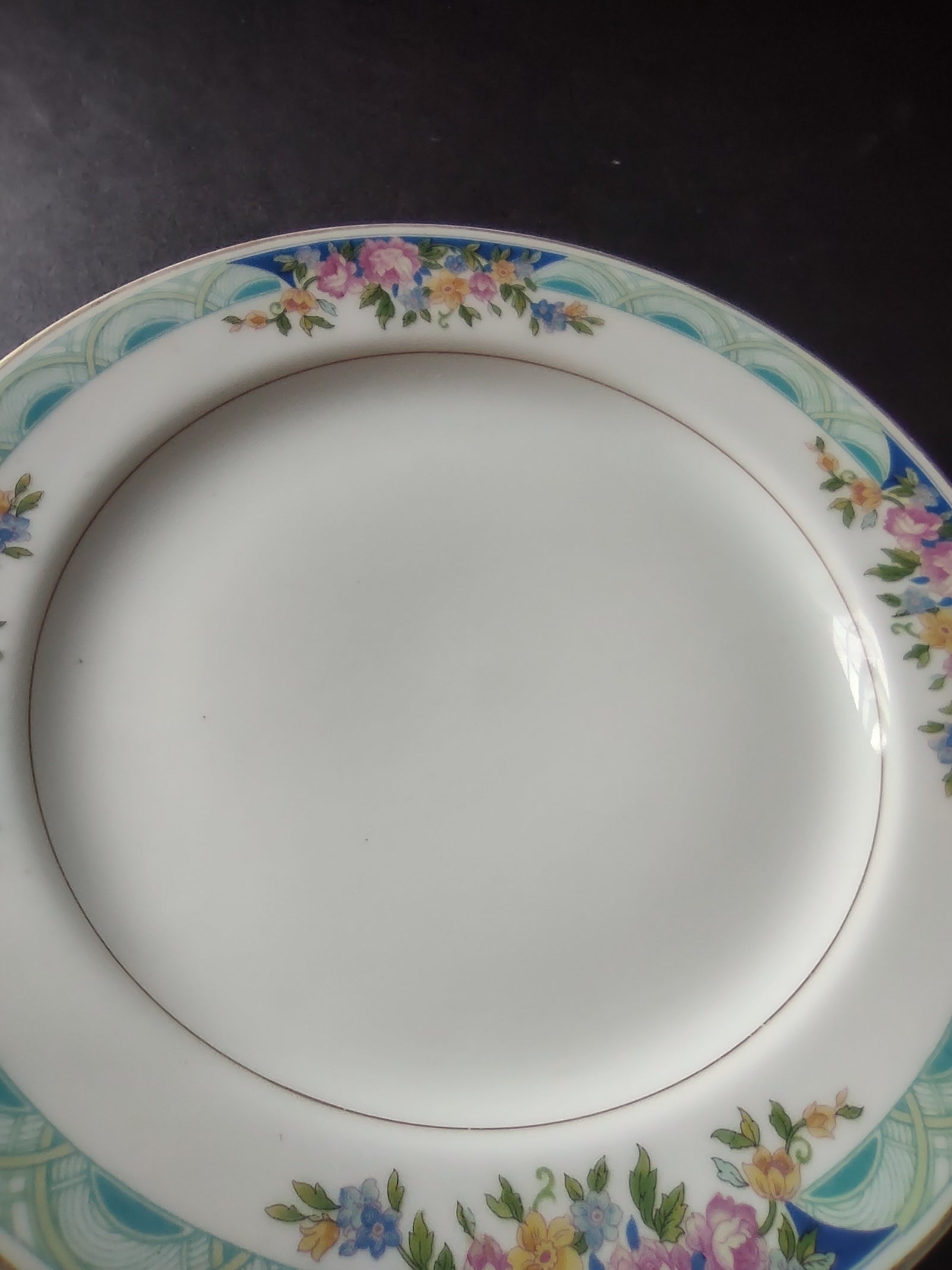 Haviland Limoges Massachusetts Dessert/Salad Plate Blue Floral (lot 933)