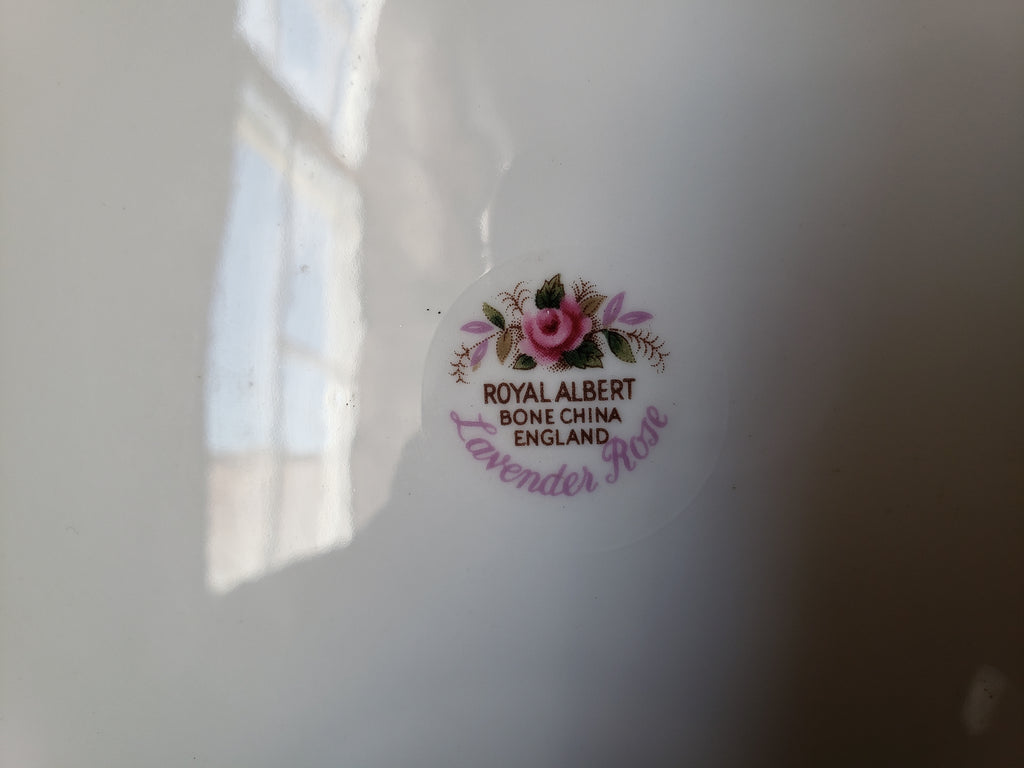 Vintage Royal Albert Dessert Plate Lavender Rose Gold Trim (lot 2044)