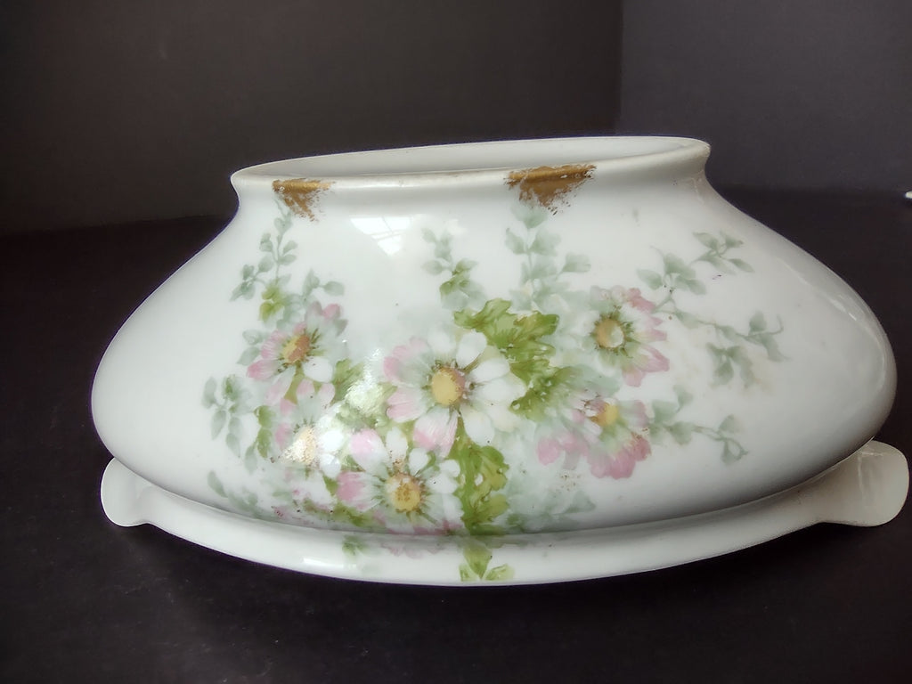 Haviland Limoges GDA Gravy Boat NO UNDERPLATE Pink Daisy Daisies (lot 877)