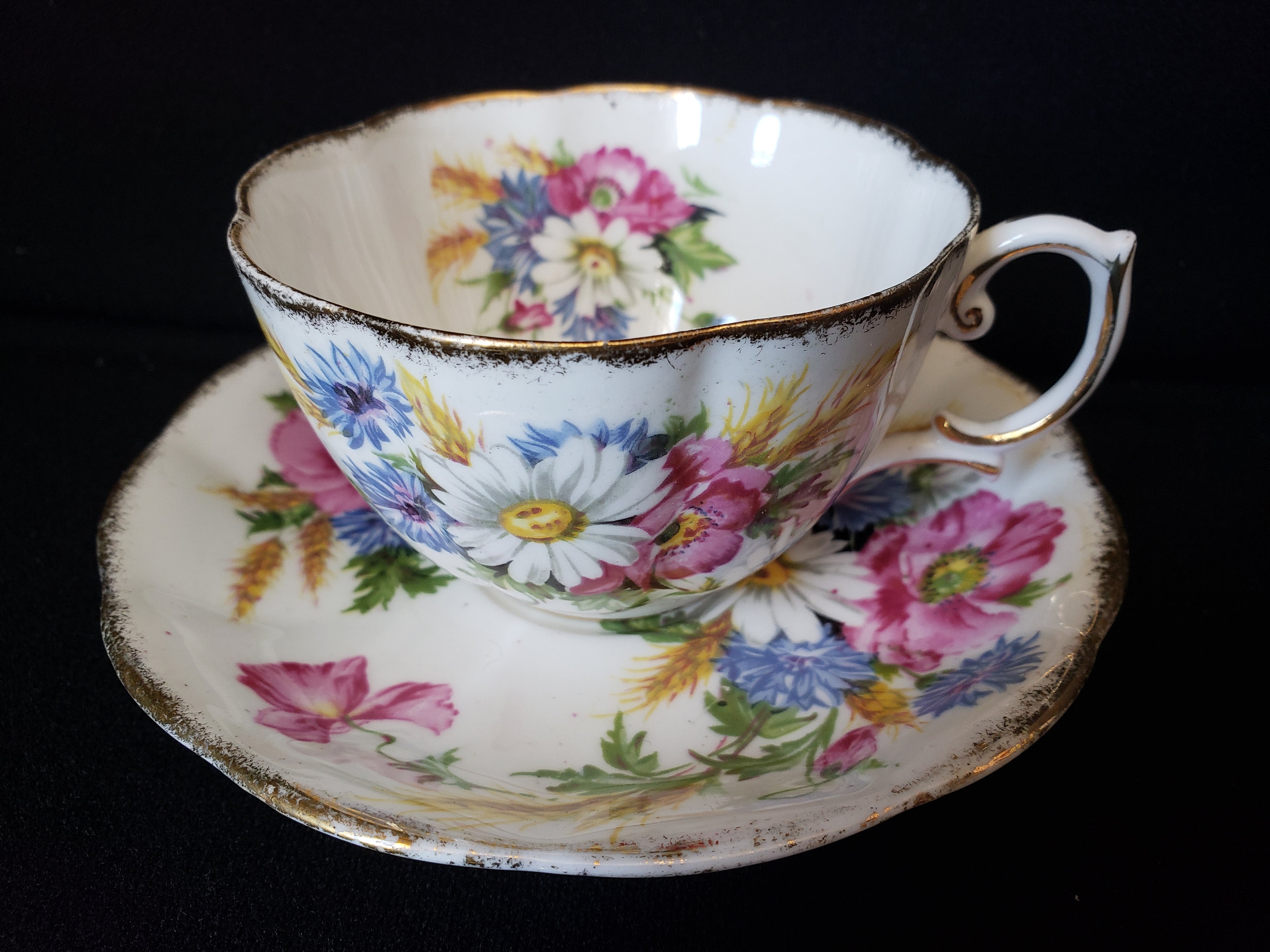 Vintage Royal Albert Harvest Bouquet Tea Cup with Saucer (lot 2039)