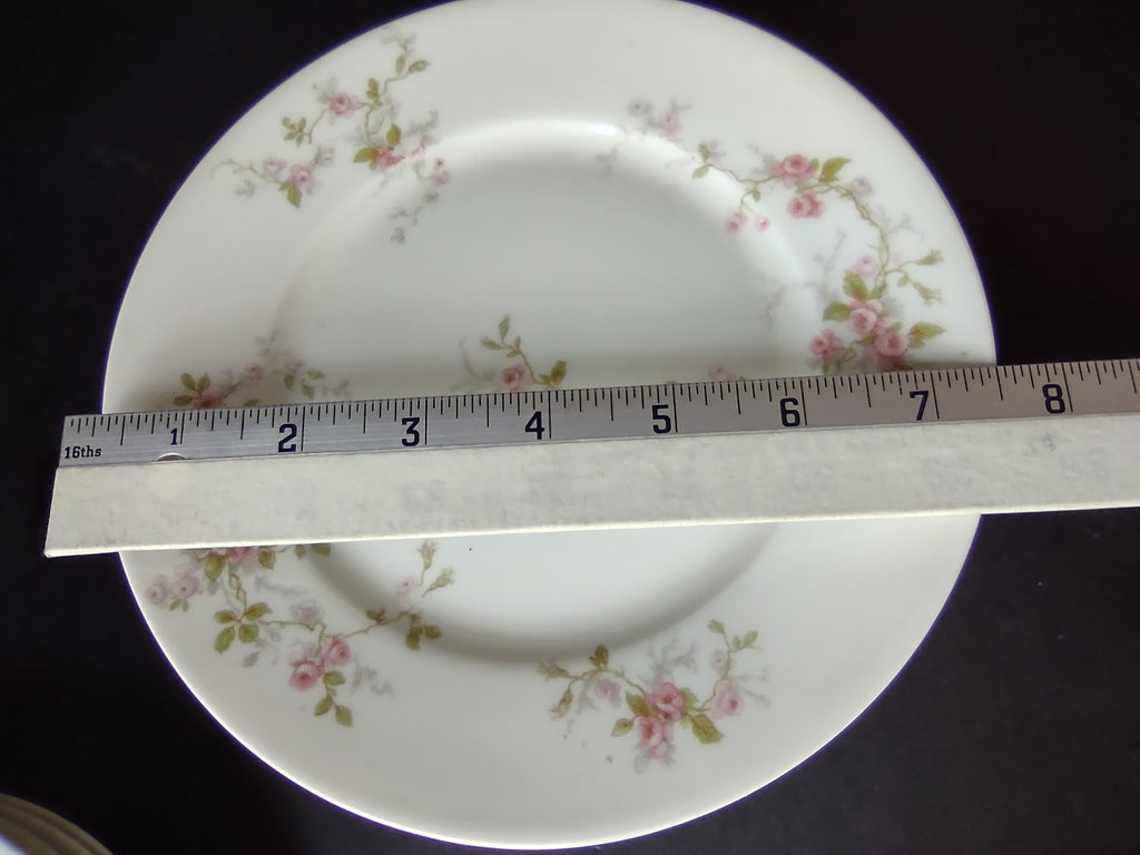Haviland Limoges 4 x Salad/Dessert & 4 x Bread/Butter Plate Grey Moss (lot 919)