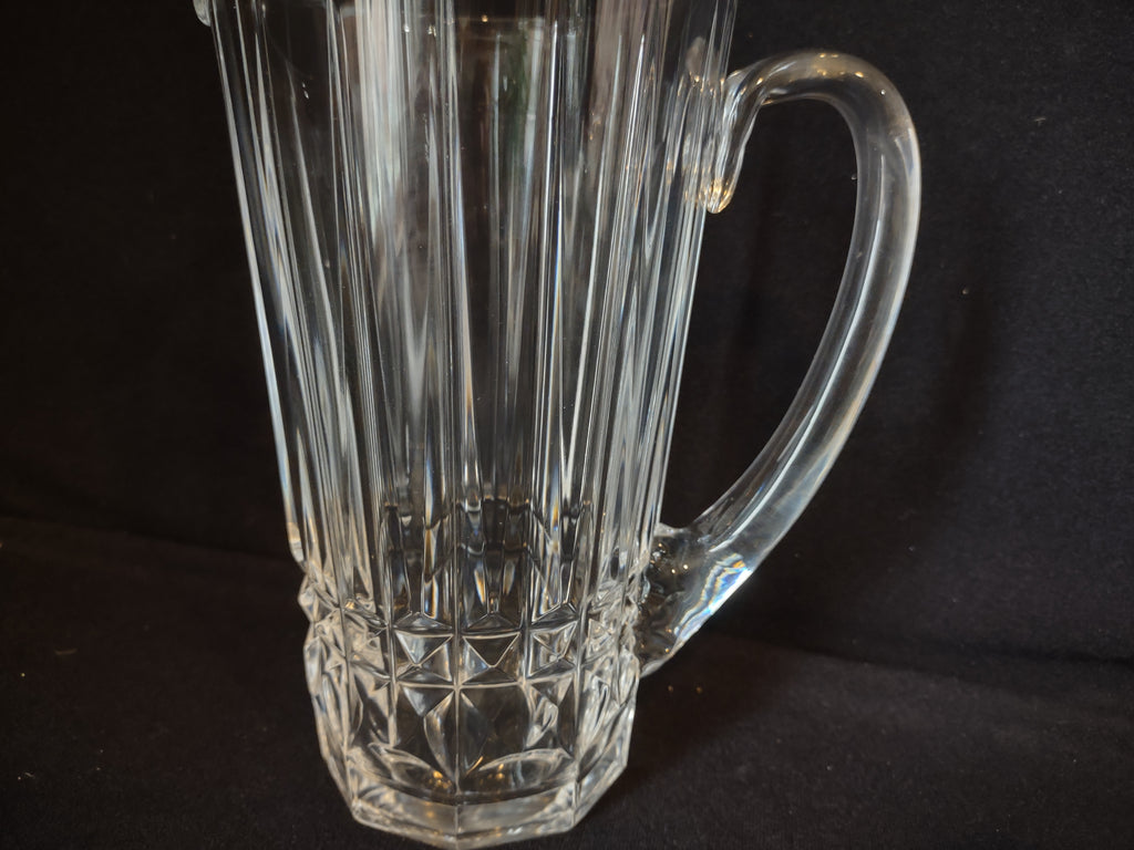 Vintage Crystal Pitcher 8" Val St Lambert (lot 2753)