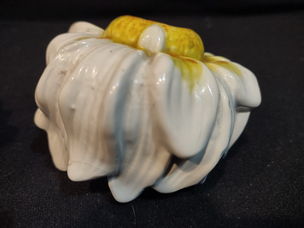 Vintage Salt and Pepper Shaker Ceramic Daisy Made in Italy (lot 5376)