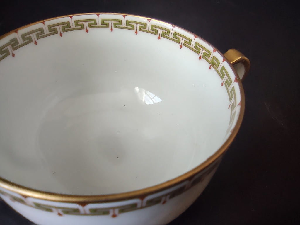 Haviland Limoges Bouillon Cup ONLY Albany Red (lot 1062)