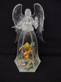 Vintage Christmas Plastic Angel Lighted Nativity Scene (Lot 3727)