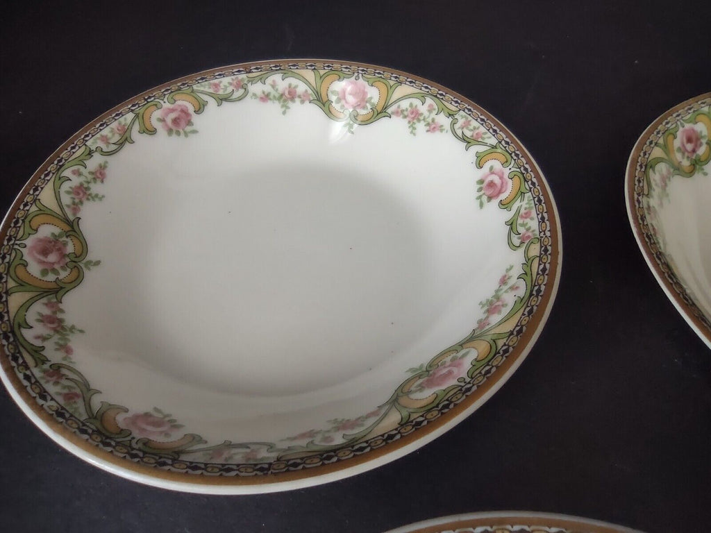 Haviland Limoges France 5 x Bowl 5" Rose Design (lot 606)