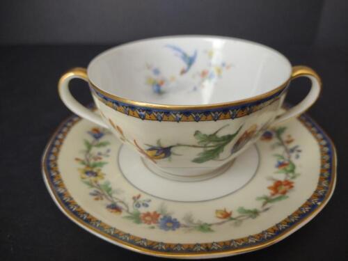 Haviland Limoges Chinon Bouillon Cup & Saucer ( lot 779)