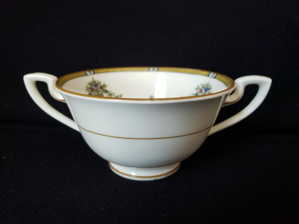 Vintage Royal Worcester Bouillon Cup Two-Handles IMPERFECT Doncaster (lot 2077)