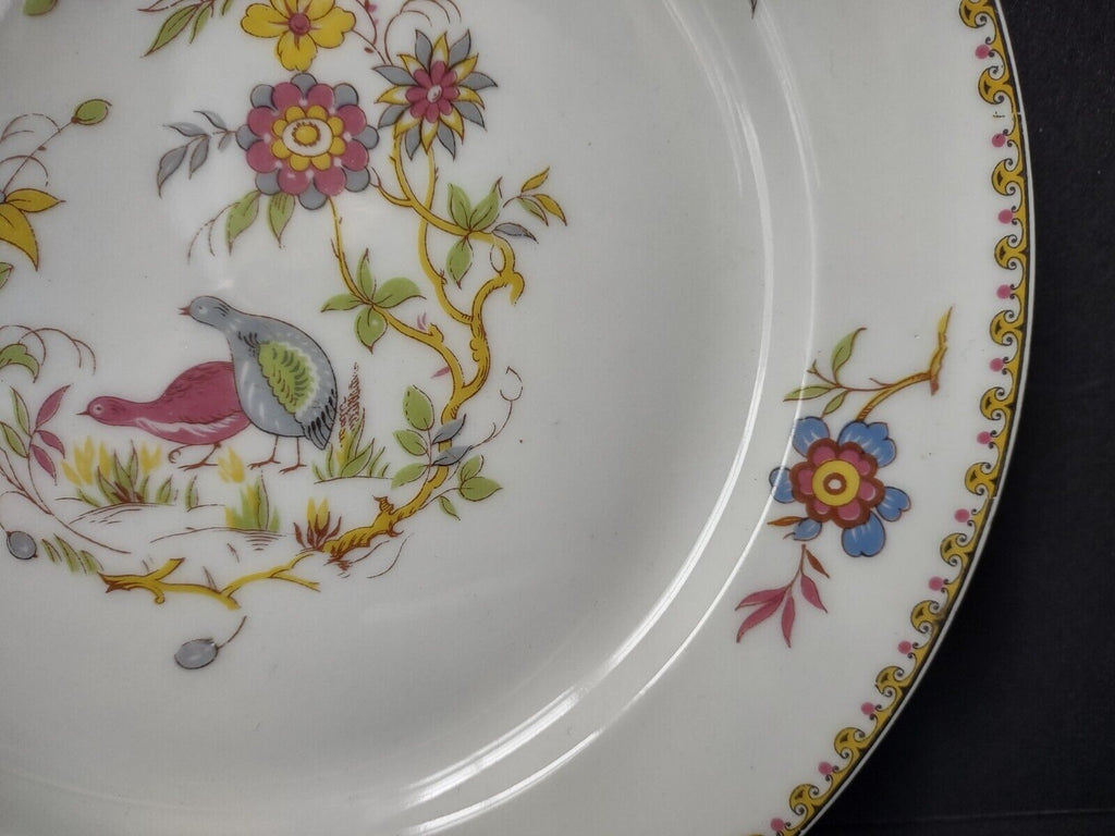 Haviland Limoges Old Abbey Rouen Spray Pheasant Salad Plate 7-3/8" (lot 346)