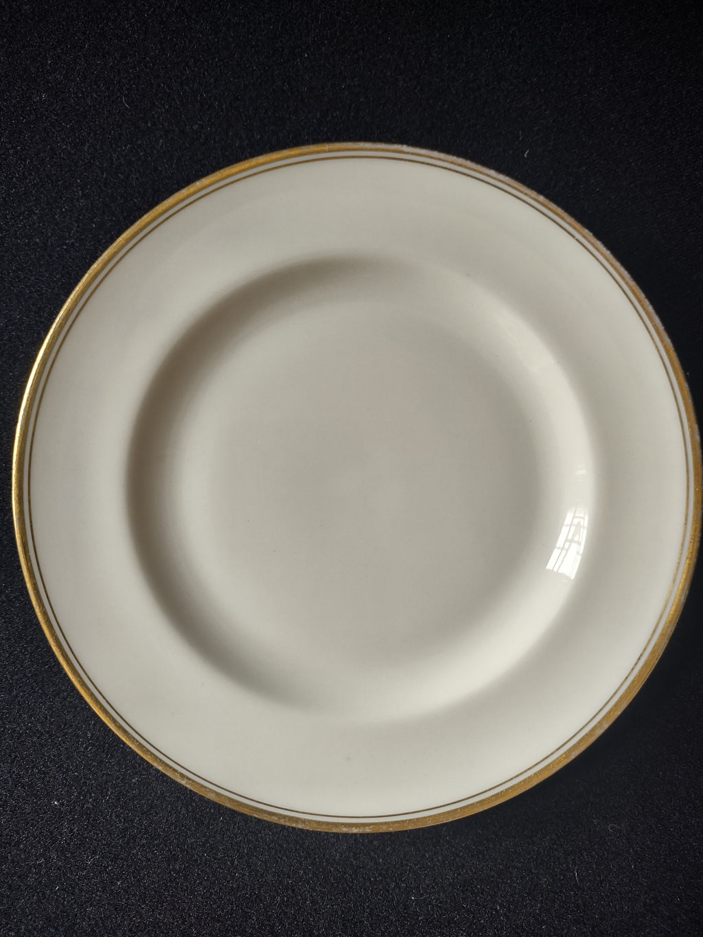Vintage Lenox Dessert or Bread Plate Gold Trim Green Stamp 6-1/4" (lot 1860)