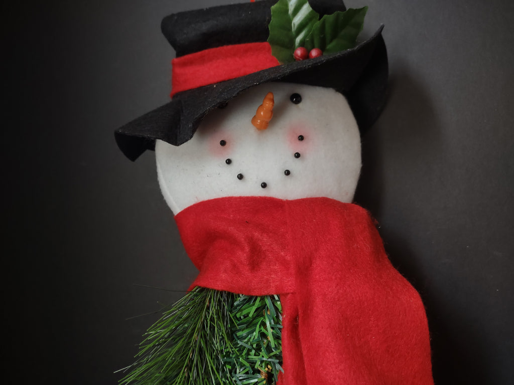 Christmas Door Wall Hanging Fiber Optic Color Changing Snowman 20" (lot 3266j)