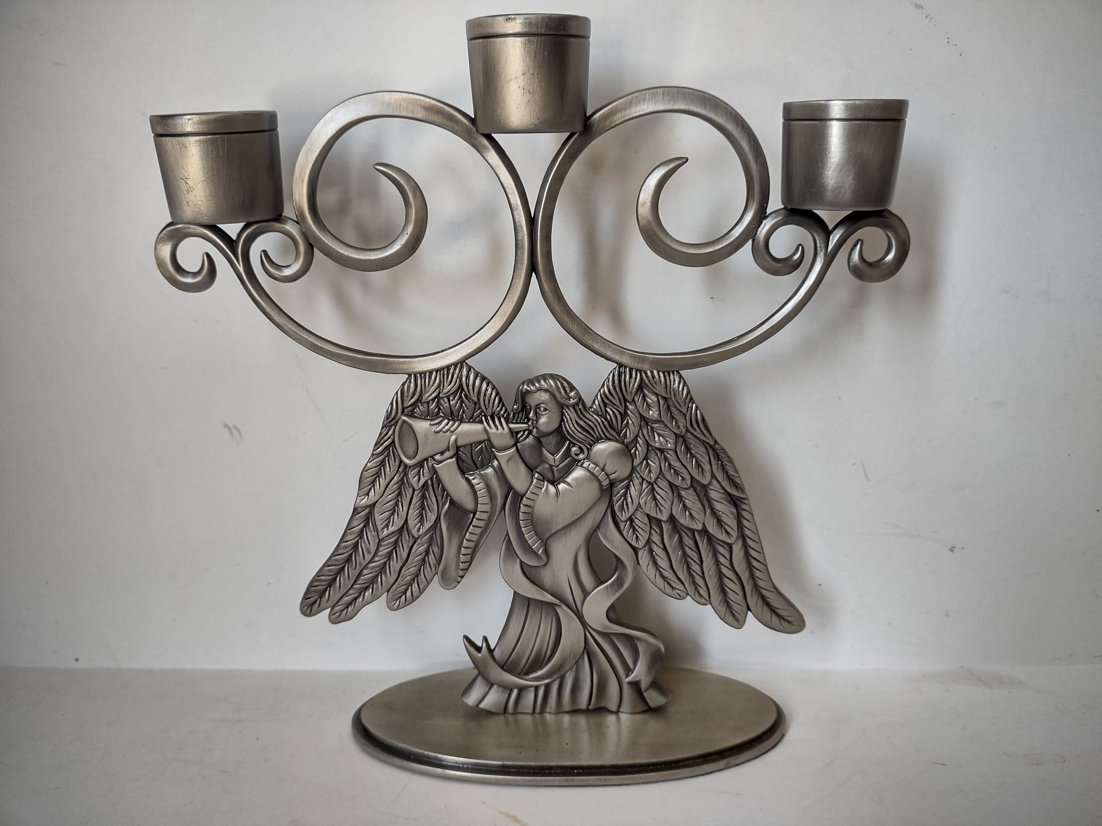 Home for the Holidays Christmas Candelabra Angel Candleholder (lot 2952c)