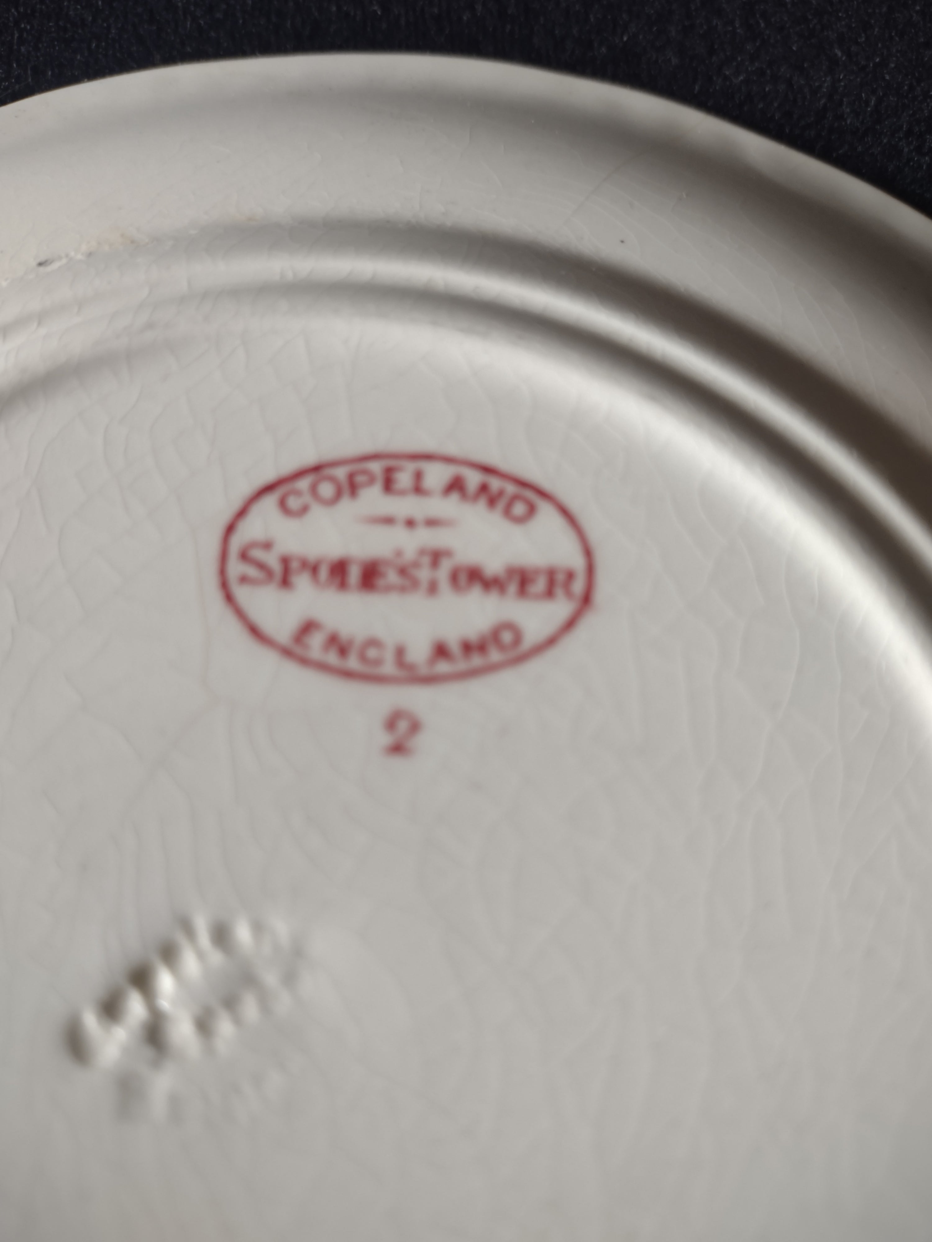 Vintage Copeland Bread Butter Plate Spode Tower Pink Set Of 2 (Lot 5820)