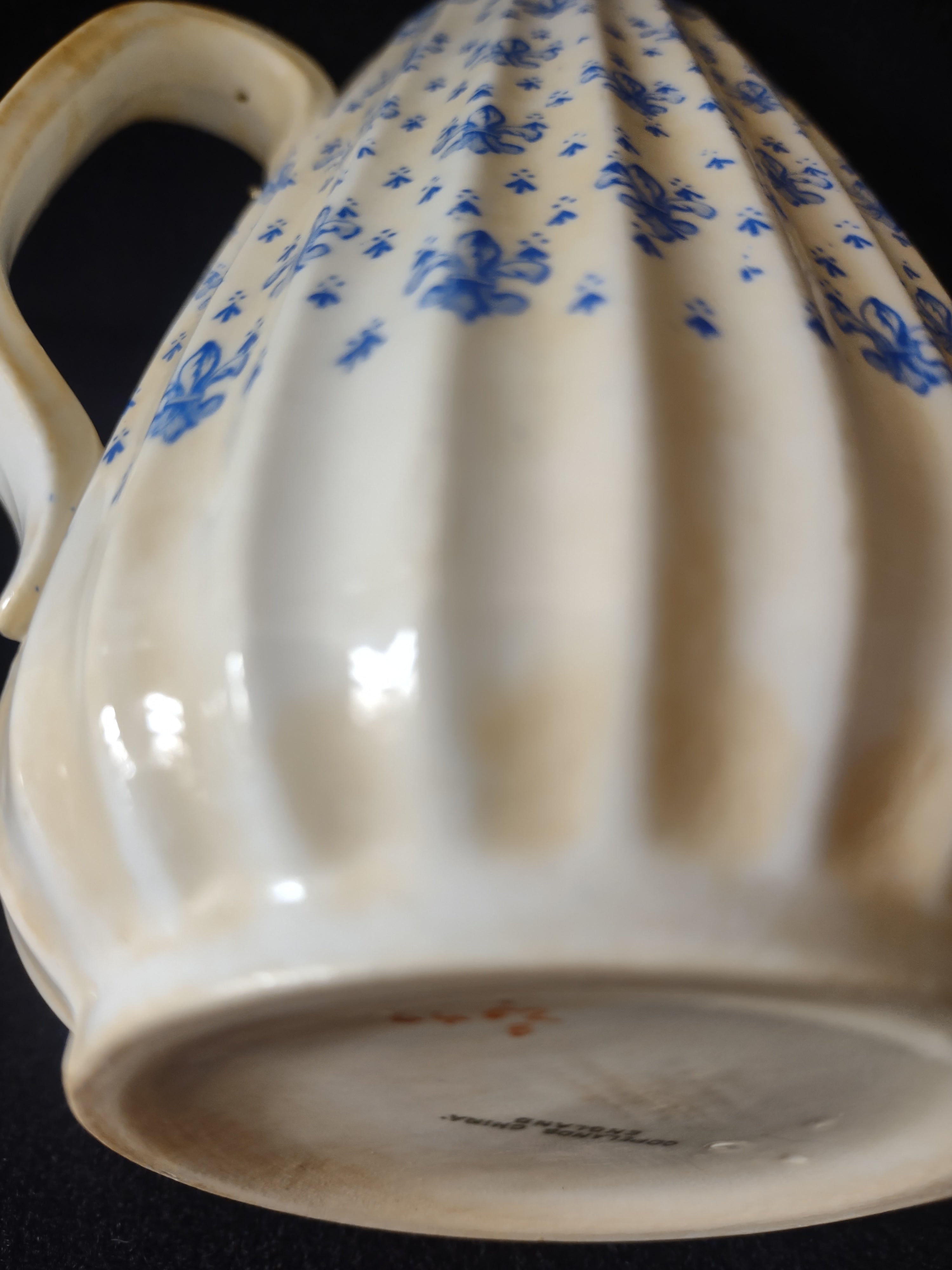 Vintage Copeland Spode Coffee Pot Earthenware Blue Ermine IMPERFECT (Lot 5764)