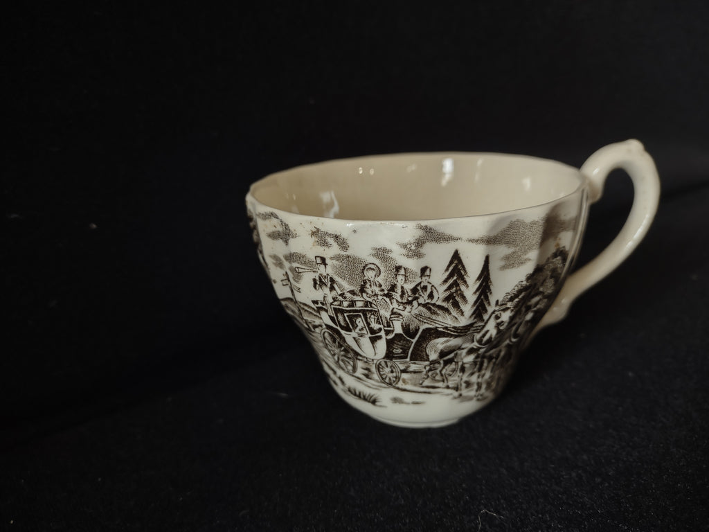 Vintage Royal Mail Ironstone England Tea Cup ONLY (lot 5542)