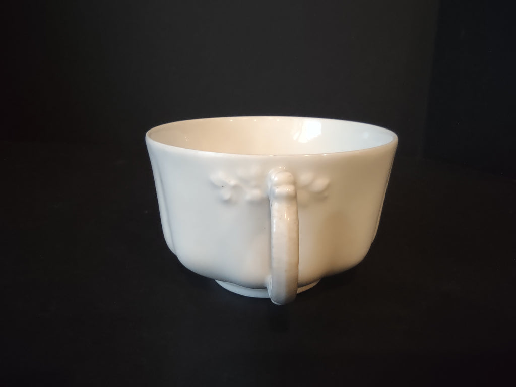 Haviland France Limoges large Flat Tea Cup ONLY White (lot 1038)